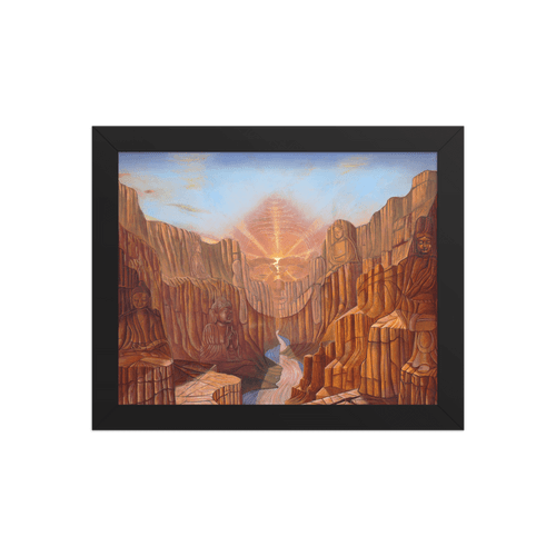 Dawn of Consciousness - Energy Art by Matthew Smith - Framed Paper Print