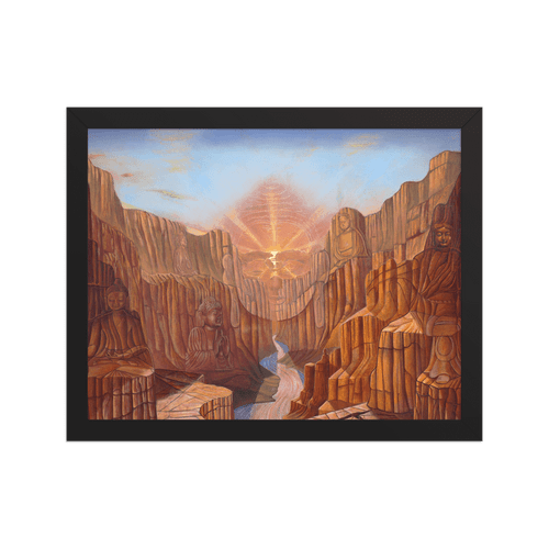 Dawn of Consciousness - Energy Art by Matthew Smith - Framed Paper Print
