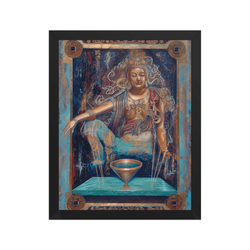 Quan Yin Dream - Energy Art by Matthew Smith - Framed Paper Print