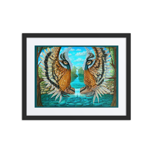 Guardians 2 - Energy Art by Matthew Smith - Framed Paper Print with Mat