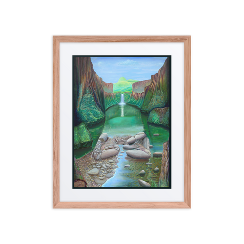 Stream of Consciousness - Energy Art by Matthew Smith - Framed Paper Print with Mat