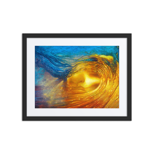 Wave of Thought - Energy Art by Matthew Smith - Framed Paper Print with Mat