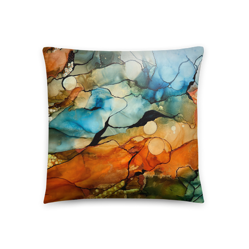 Desert Landscape Throw Pillow by Rebecca Bond