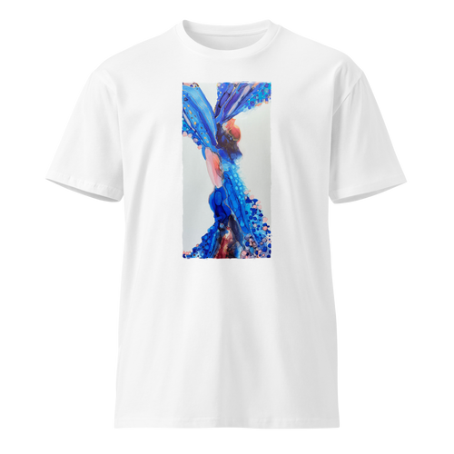 SERAPH Unisex Premium Cotton T-shirt Energy Art by Rebecca Bond - Light