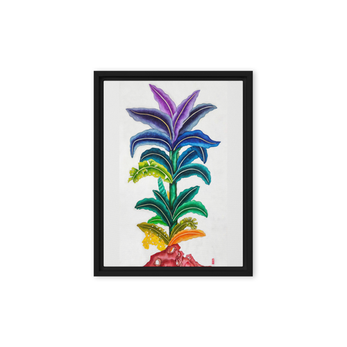 Life Awakening - Energy Art by Yesang Lee - Framed canvas