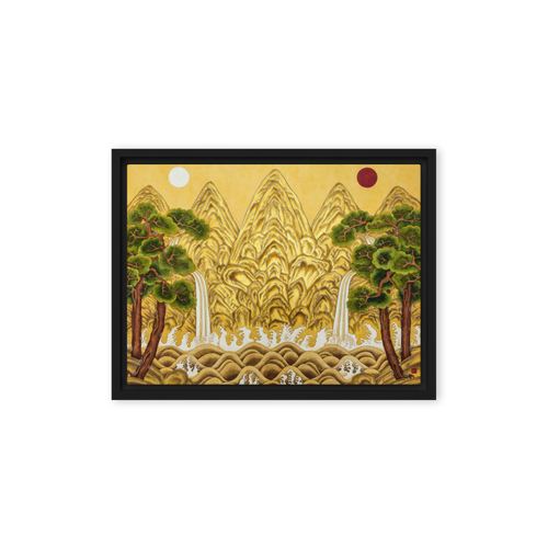 The Center of Being - Energy Art by Yesang Lee - Framed Canvas Print