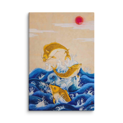 Ascending Energy - Energy Art by Yesang Lee - Unframed Canvas Print