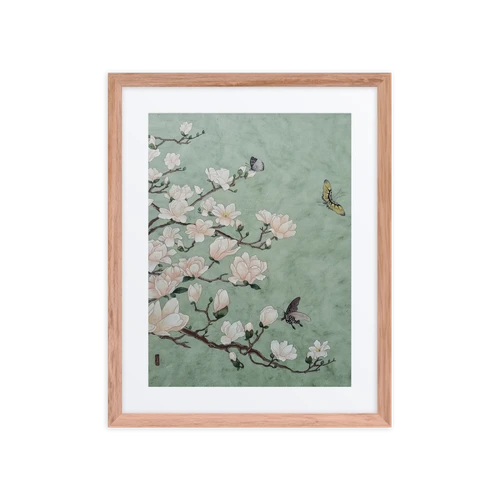 Radiant Being - Energy Art by Yesang Lee - Framed Paper Print with Mat