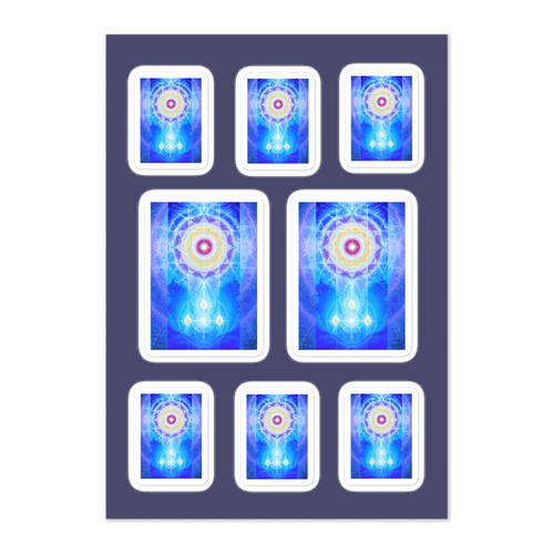 LifeParticle Sun Rectangle Sticker Sheet