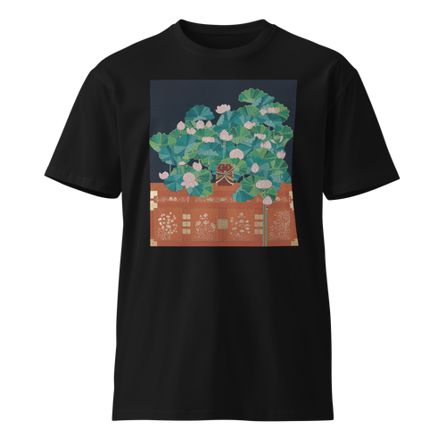 ON WHAT HAS BEE LOST Unisex Premium Cotton T-shirt Energy Art by Meekyung Shin - Dark