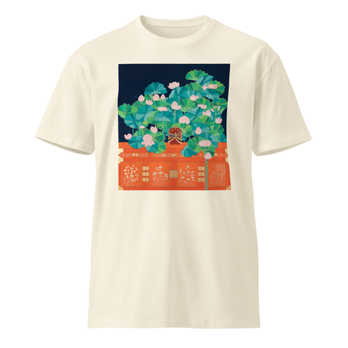 ON WHAT HAS BEEN LOST Unisex Premium Cotton T-shirt Energy Art by Meekyung Shin - Light