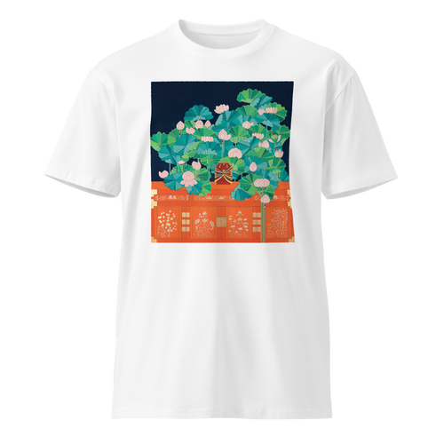 ON WHAT HAS BEEN LOST Unisex Premium Cotton T-shirt Energy Art by Meekyung Shin - Light