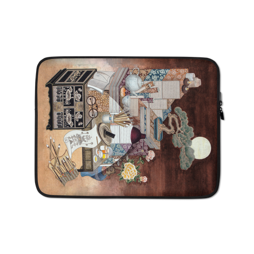 After Everyone Falls Asleep Laptop Sleeve by Meekyung Shin