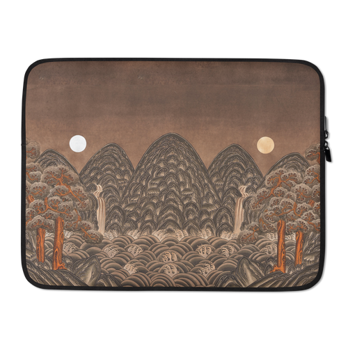 Where Night and Day Coexist Laptop Sleeve by Meekyung Shin