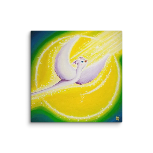 Bird of the Soul  #28 - Energy Art by Jisu Han - Unframed Canvas Print