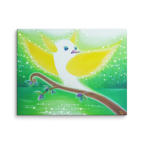 Bird of the Soul #11 - Energy Art by Jisu Han - Unframed Canvas Print