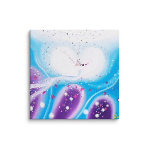 Bird of the Soul #15-1 - Energy Art by Jisu Han - Unframed Canvas Print