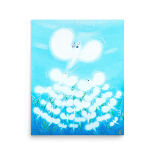 Bird of the Soul  #13-2 - Energy Art by Jisu Han - Unframed Paper Print