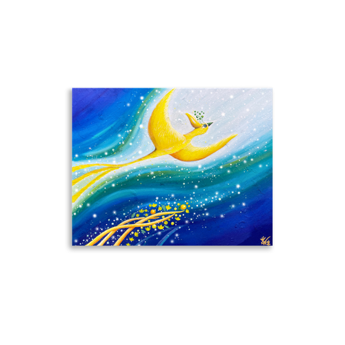 Bird of the Soul  #26-1 - Energy Art by Jisu Han - Unframed Paper Print