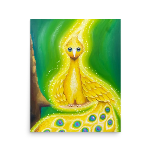 Bird of the Soul  #30 - Energy Art by Jisu Han - Unframed Paper Print