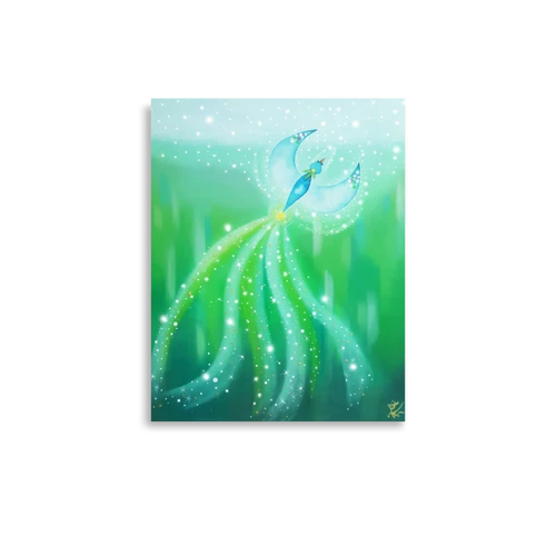 Bird of the Soul #21 - Energy Art by Jisu Han - Unframed Paper Print