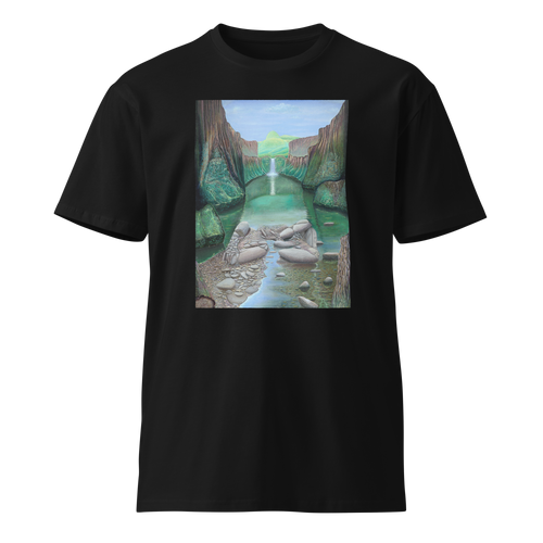 Stream of Consciousness - Energy Art by Matthew Smith - Unisex Premium T-Shirt - Dark