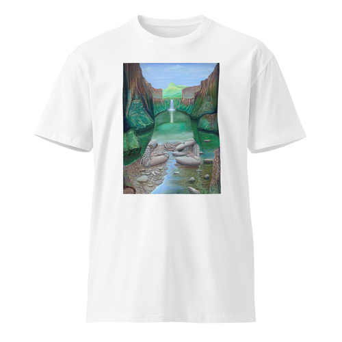 Stream of Consciousness - Energy Art by Matthew Smith - Unisex Premium T-Shirt - Light