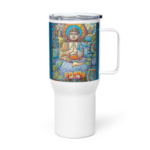 Elements -  Energy Art by Matthew Smith - Travel Mug with a Handle