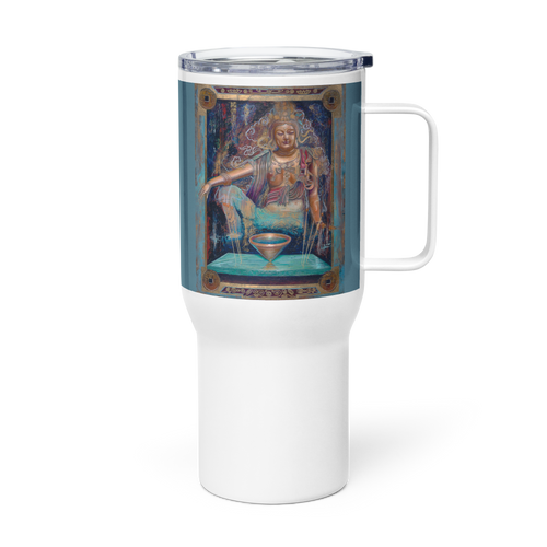 Quan Yin Dream - Energy Art by Matthew Smith - Travel Mug with a Handle