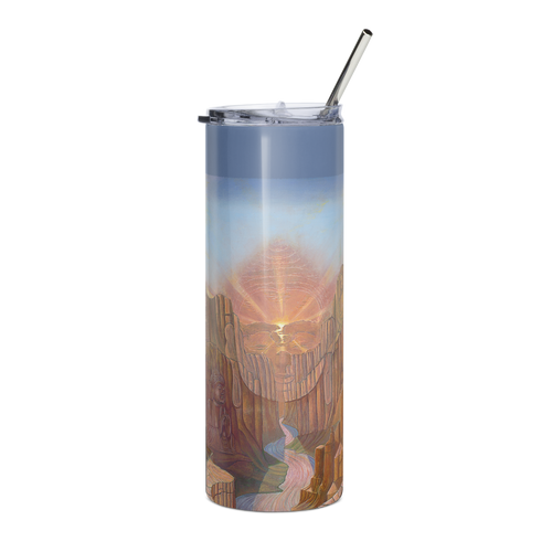 Dawn of Consciousness - Energy Art by Matthew Smith - Stainless Steel Tumbler