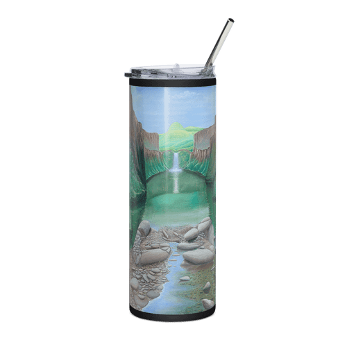 Stream of Consciousness - Energy Art by Matthew Smith - Stainless Steel Tumbler