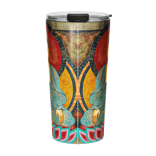 GATEWAY TO ENLIGHTENMENT Energy Art by Matthew Smith - Tapered Stainless Steel Tumbler