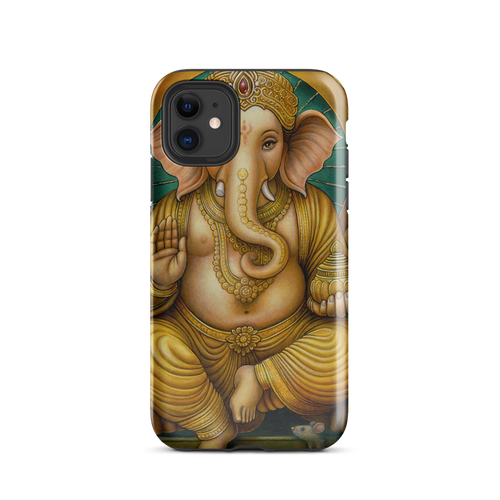 Golden Ganesh - Energy Art by Matthew Smith - Tough Case for iPhone®