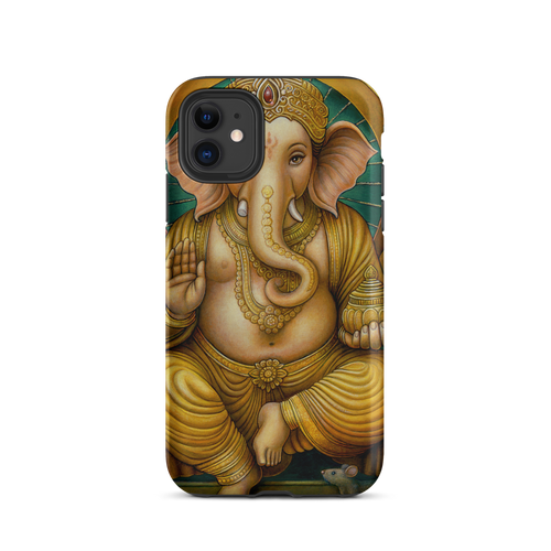 Golden Ganesh - Energy Art by Matthew Smith - Tough Case for iPhone®