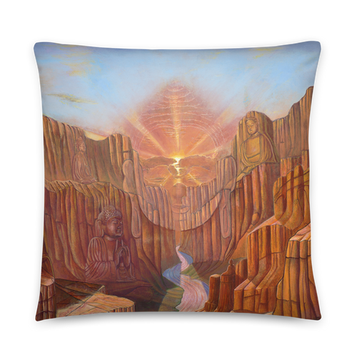 Dawn of Consciousness Throw Pillow by Matthew Smith