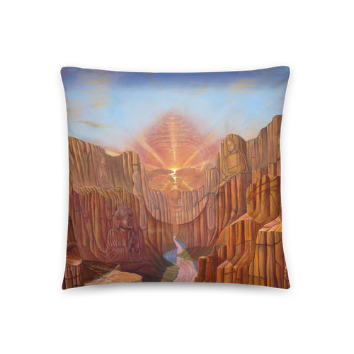 Dawn of Consciousness Throw Pillow by Matthew Smith