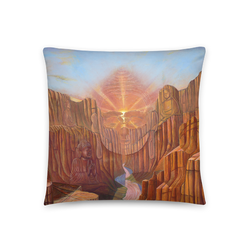 Dawn of Consciousness Throw Pillow by Matthew Smith
