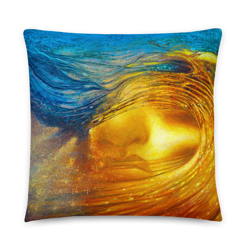 Wave of Thought Throw Pillow by Matthew Smith