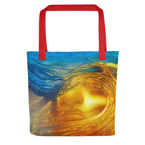 Wave of Thought Tote Bag Energy Art by Matthew Smith