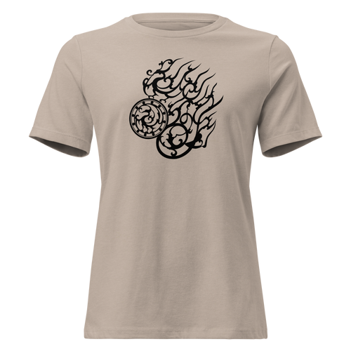 SAMJOKO SPIRIT BLACK Women's Relaxed T-Shirt