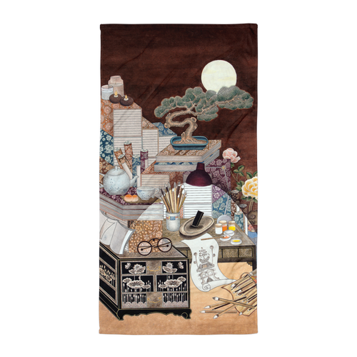 After Everyone Falls Asleep | Energy Art by Meekyung Shin | Beach Towel