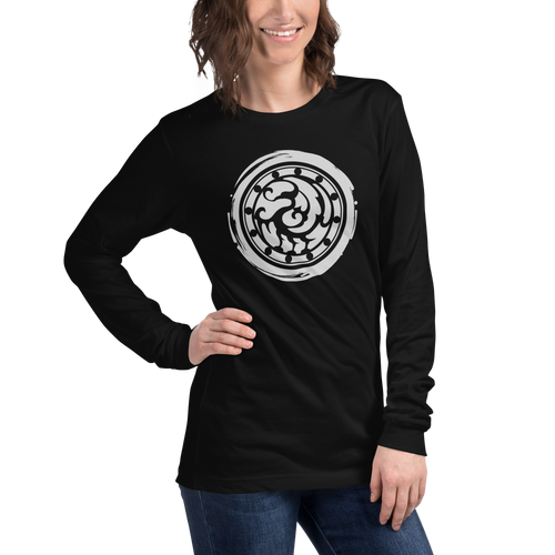 SAMJOKO CIRCLE WHITE Unisex Long Sleeve Tee