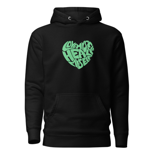 LOVE MYSELF HEAL MYSELF Premium Unisex Hoodie - Dark