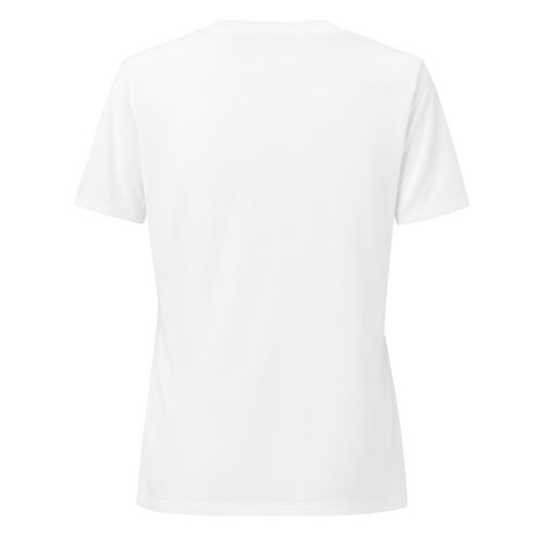 ENERGY FLOWS WHERE THE MIND GOES - Floral | Light | Women’s Relaxed Blended V-neck T-shirt