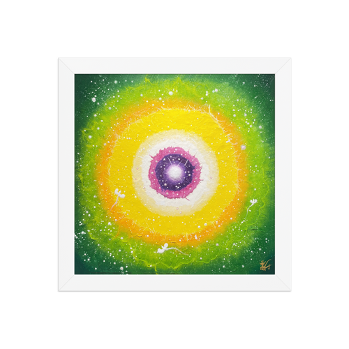 Jisu Han Energy Art Light of Life #25 | Framed Paper Print