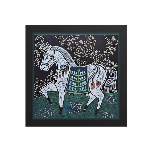 Welcoming Blessings  #08 - Energy Art by Meekyung Shin - Framed Paper Print