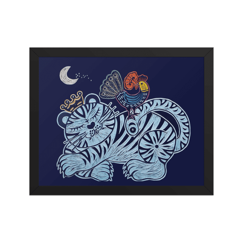 Welcoming Blessings  #09 - Energy Art by Meekyung Shin - Framed Paper Print