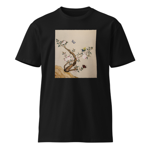 THE CONNECTION OF THE CENTER Unisex Premium Cotton T-shirt Energy Art by Yesang Lee - Dark