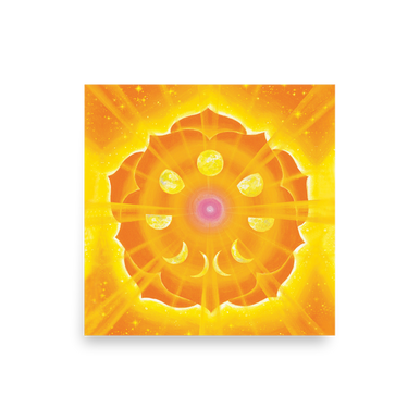 Solar Plexus Chakra (3rd Chakra) | Al Choi Energy Art | Unframed
