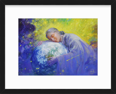 Mago Mother Earth Al Choi Energy Art Framed Paper Print